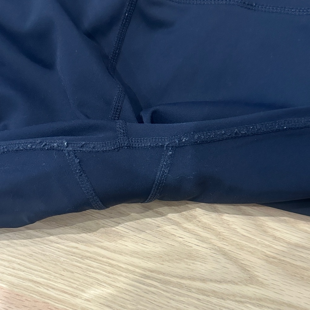 Splits59 Black Leggings with Pink, Navy & Orange Side Stripes - Picture 4 of 5